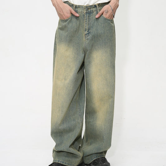 Basic Style Straight Loose Jeans